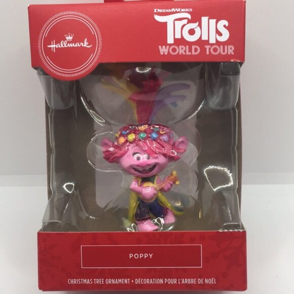 2020 Hallmark Dream Works Trolls World Tour Poppy Guitar Christmas Tree Ornament - Picture 10 of 10
